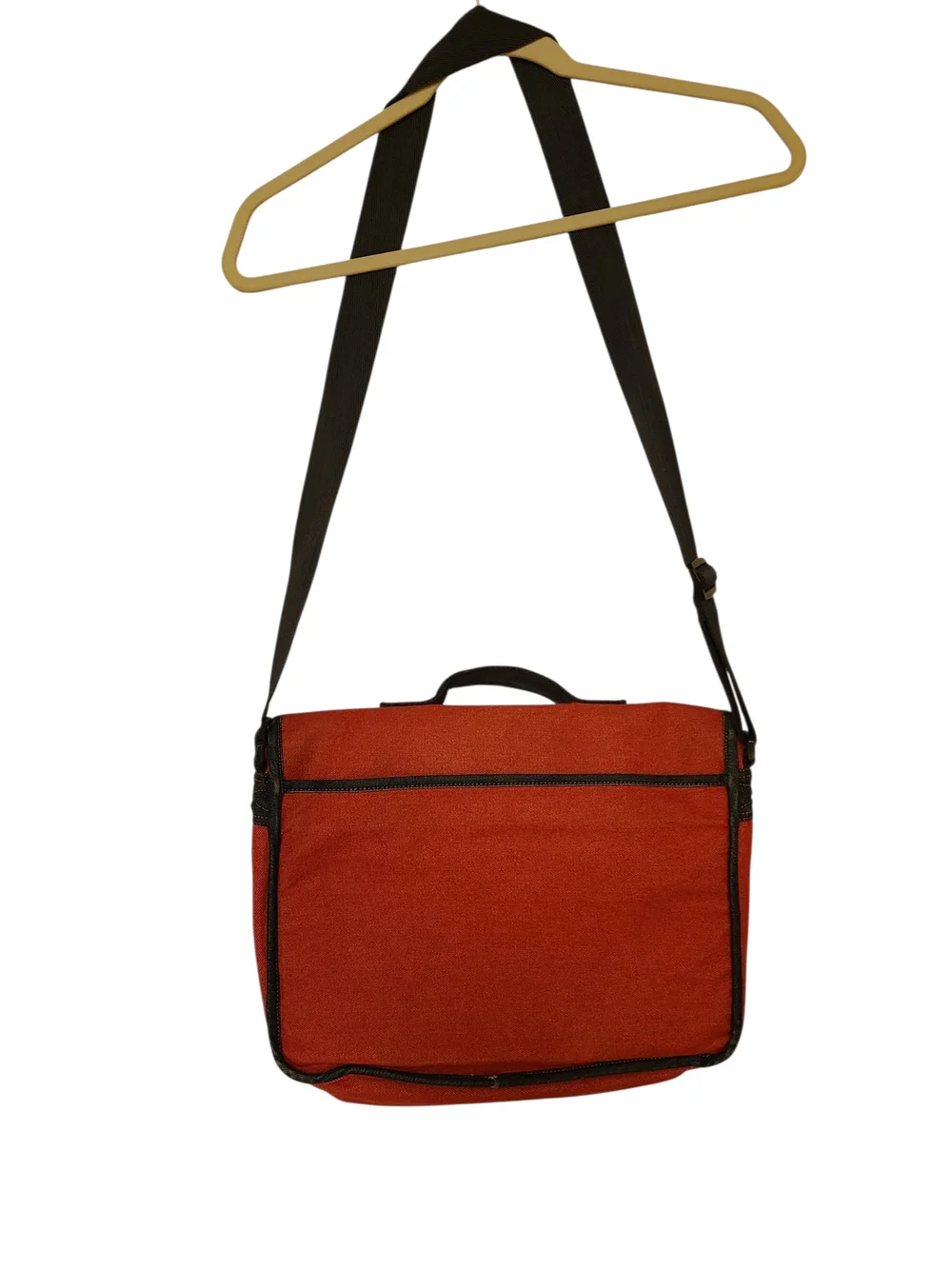 Vintage Tommy Hilfiger Red Denim Messenger Bag T Logo Plaid Lined Y2K
